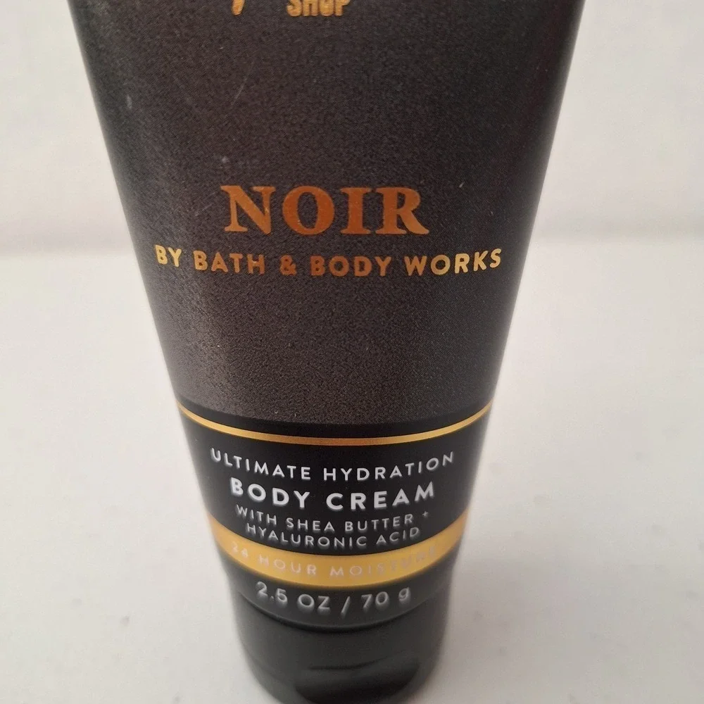 RARE Bath & Body Works - MEN'S NOIR TRAVEL BODY CREAM 2.5 Oz NEW